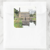 Gibson Mill: Artistieke potloodschets Vierkante Sticker (Tas)