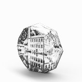 Gibson Mill: Charcoal Sketch Art Fotoblokken (Rechts)