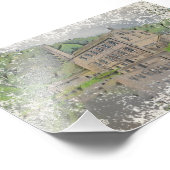 Gibson Mill, Digital Painting – Hardcastle Crags Foto Afdruk (Hoek)