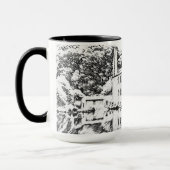 Gibson Mill, Hardcastle Crags Houtskoolkunstwerk Mok (Links)