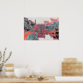 Gibson Mill, Hardcastle Crags Impressionistische K Poster (Keuken)
