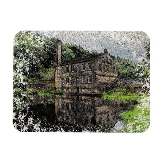 Gibson Mill Hardcastle Crags Yorkshire Magneet (Horizontaal)