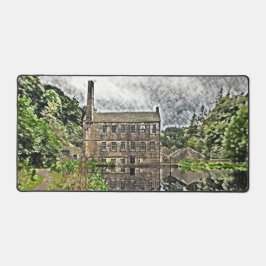 Gibson Mill Reflection - Hardcastle Crags Bureaumat
