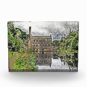 Gibson Mill Reflection - Hardcastle Crags Fotoblokken (Voorkant)