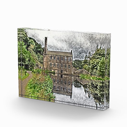 Gibson Mill Reflection - Hardcastle Crags Fotoblokken (Rechts)