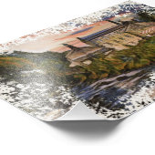 Gibson Mill Zonsondergang Olie Schilderstijl Foto Afdruk (Hoek)