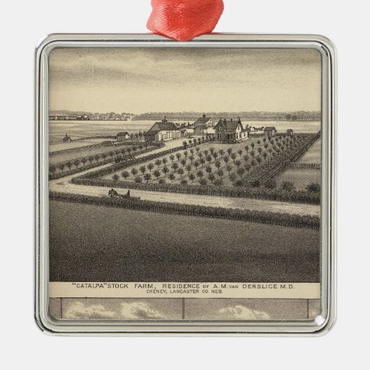 Gibson, Nebraska Metalen Ornament (Voorkant)