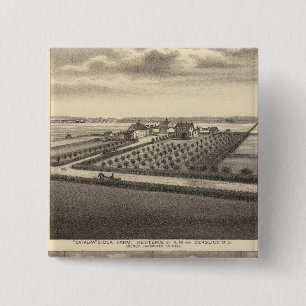 Gibson, Nebraska Vierkante Button 5,1 Cm