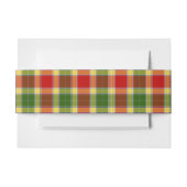 Gibson Schotse Tartan Belly Band Uitnodigingen Wikkel (Voorkant Voorbeeld)