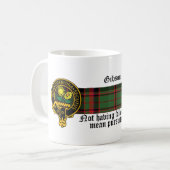 Gibson Scottish Crest en Tartan mok (Voorkant links)