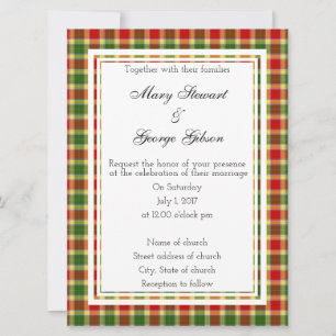 Gibson Scottish Wedding Uitnodiging