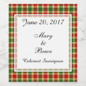 Gibson Scottish Wedding Wine Label Wijn Etiket (Enkel label)