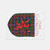 Gibson Tartan Scottish Play Lion Rampant Fleece Deken (Voorkant (Horizontaal))