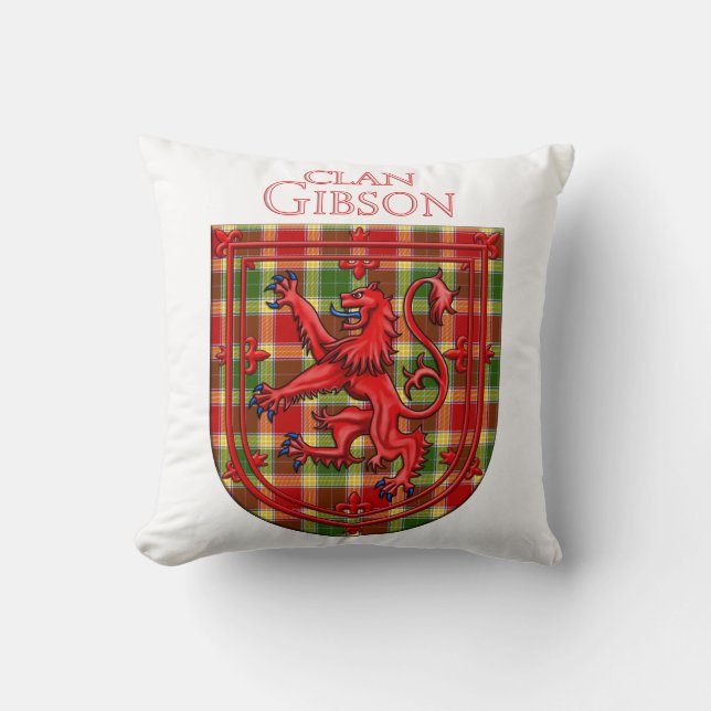 Gibson Tartan Scottish Play Lion Rampant Kussen (Voorkant)