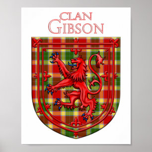 Gibson Tartan Scottish Play Lion Rampant Poster