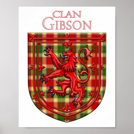 Gibson Tartan Scottish Play Lion Rampant Poster (Voorkant)