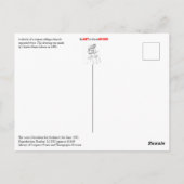 Gibson's meisje dat een fiets bestuurt briefkaart (Achterkant)