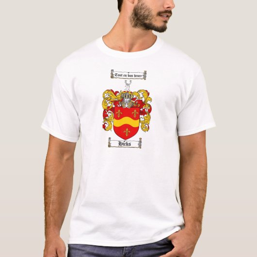 GICKS FAMILIE CREST - GICEKSCOAT VAN WAPENS T-SHIRT (Voorkant)