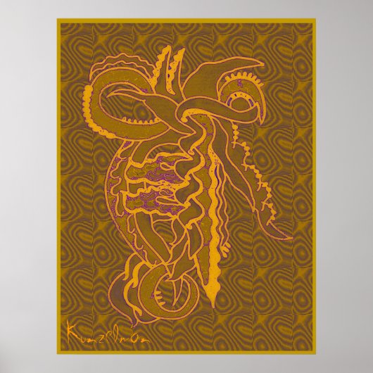 GICLEE AFDRUKKING "PSYCHO" POSTER (Voorkant)