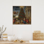 Giclée Renaissance Nativity Christmas Poster Art (Keuken)
