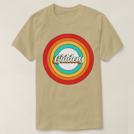 Giddens Naam Shirt  Giddens Circle (Design voorkant)