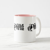 Giddy de F up Tweekleurige Koffiemok (Voorkant rechts)