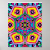 Giddy Kinetic Collage Kaleidoscope Poster (Voorkant)