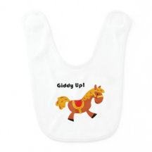 Giddy Up Children's Brown Saddle Horse Cartoon