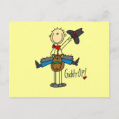 Giddy Up Cowboy Tshirts en giften Briefkaart (Voorkant)