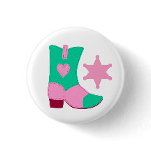 Giddy Up Cowgirl Button