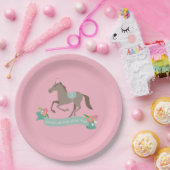 Giddy Up for Fun Second Birthday Papieren Bordje (Feest)