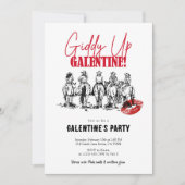 Giddy Up Galentine’s Day Kaart (Voorkant)