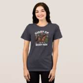 Giddy Up Horse Rider Tri-Blend Shirt (Voorkant volledig)