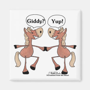 Giddy Up Paarden Magneet