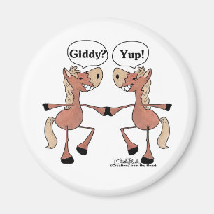 Giddy Up Paarden Magneet