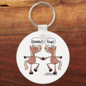 Giddy Up Paarden Sleutelhanger (Voorkant)