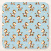 Giddy-Up Patchwork Pony Birthday Kartonnen Onderzetters (Voorkant)