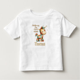 Giddy-Up Patchwork Pony First Birthday Kinder Shirts