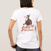 Giddy Up Pickleball - Paddle Logo T-Shirt (Achterkant)