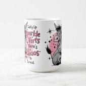 Giddy Up Sparkle Fart Funny Donkey Graphic Koffiemok (Center)