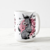 Giddy Up Sparkle Fart Funny Donkey Graphic Koffiemok (Voorkant rechts)