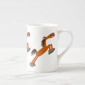 Giddyup, Horsey. Cartoon Horse Bone China Mok (Rechts)