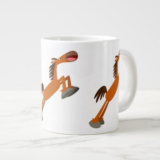 Giddyup, Horsey. Cartoon Horse Jumbo Mok (Voorkant rechts)