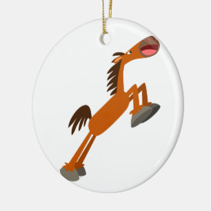 Giddyup, Horsey. Cartoon Horse Ornament