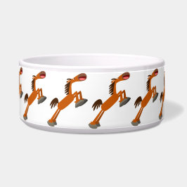 Giddyup, Horsey. Cartoon Horse Pet Bowl Voerbakje