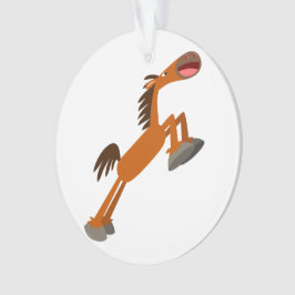 Giddyup, Horsey. Cartoon Paarden Acrylversiering Ornament
