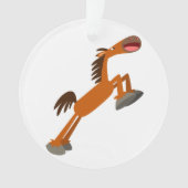Giddyup, Horsey. Cartoon Paarden Acrylversiering Ornament (voorkant)