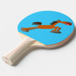 Giddyup, Horsey. Cartoon Ping Pong Paddle Tafeltennisbatje