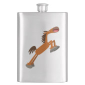 Giddyup, Horsey. Klassieke cartoon paard Heupfles (Voorkant)