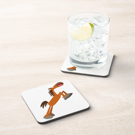 Giddyup, Horsey. Onderzetters voor cartoon Paarden (Rechterzijde)